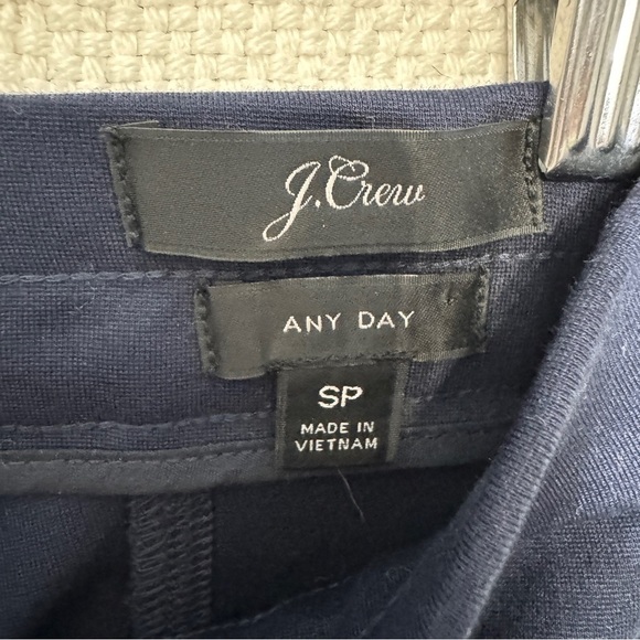 J.Crew Any Day Pants | SP | Navy Stretch Trousers Slim Fit Leg FA19 H0713 - Picture 4 of 7